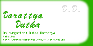 dorottya dutka business card